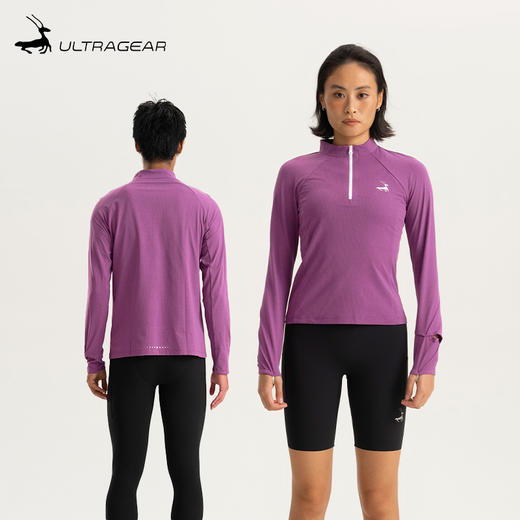 优极UG 半开襟立领长袖T恤 商品图0