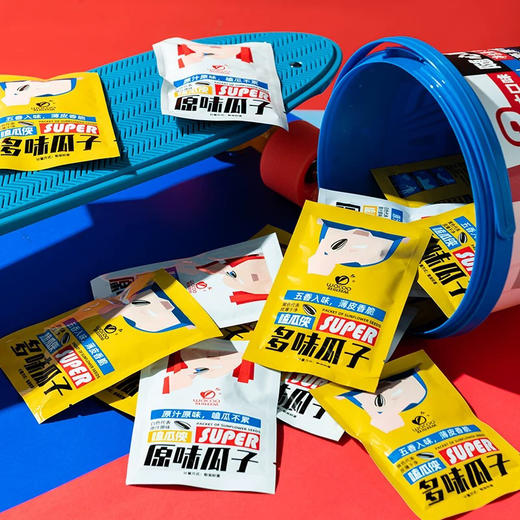 旺瓜磕瓜桶原味+多味518g 商品图1