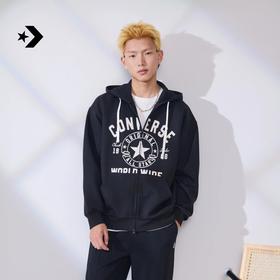 【8折】7楼CONVERSE匡威 春季新品复古潮流宽松连帽拉链卫衣UCJ441 吊牌价599元惊爆价479