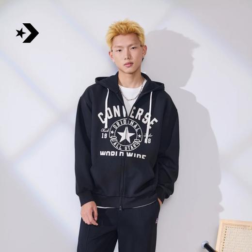 【8折】7楼CONVERSE匡威 春季新品复古潮流宽松连帽拉链卫衣UCJ441 吊牌价599元惊爆价479 商品图0
