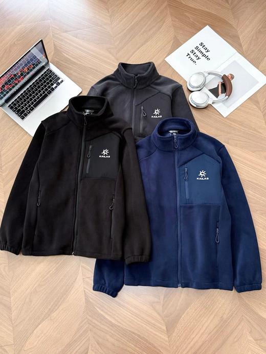 D122409秋冬款上新都市通勤轻户外休闲系列立领抓绒外套 商品图0