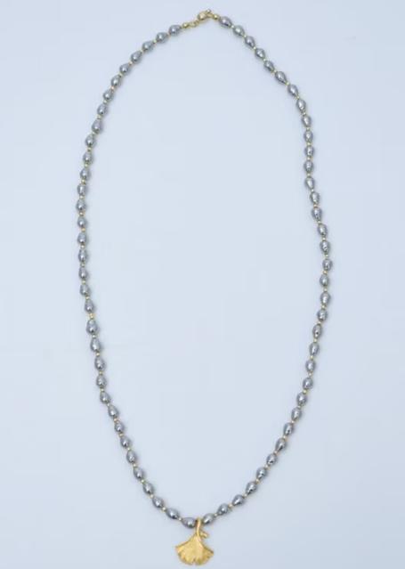 MONSHIRO 巴洛克珍珠：银杏短项链（不可使用购物金） 商品图1