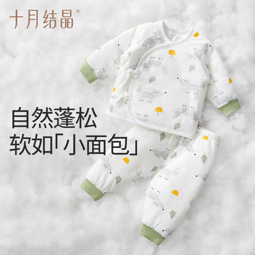 【任选两件，买一送一】宝宝夹棉保暖全棉和服套装 商品图3