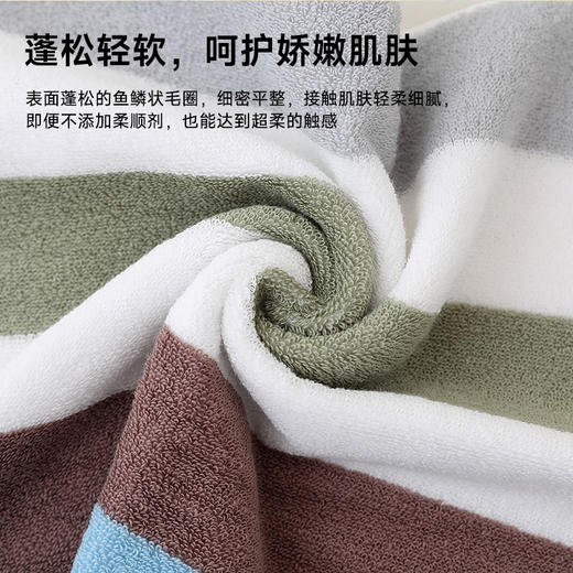 全棉超柔毛巾(炫彩条纹) 商品图2