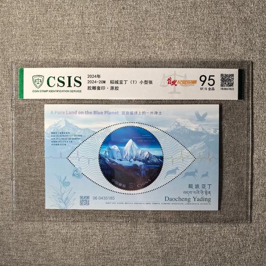 【中国邮政】2024年稻城亚丁邮票小型张首发纪念片材封装（信泰评级） 商品图0