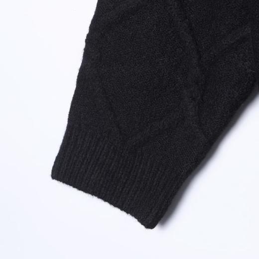 219SDSA男士秋冬新款痞帅男装慵懒风菱形珠子设计圆领毛衣百搭宽松 商品图4