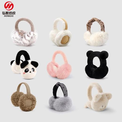 冬季保暖耳罩女内嵌式毛绒耳罩男减压软绵耳包加宽发箍加绒耳罩女 商品图0