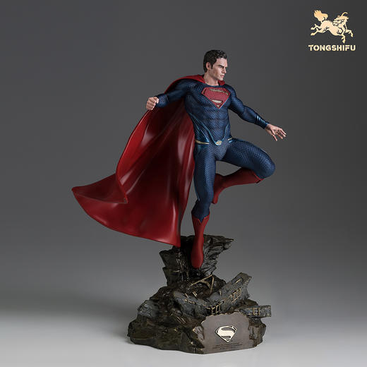 铜师傅 正版授权《超人》客厅桌面限量手办 家居装饰工艺品摆件 商品图3