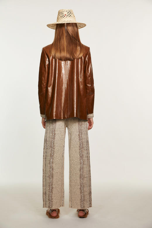 SAFICOO 优雅干练 摩登气质 直身型皮衣 商品图4