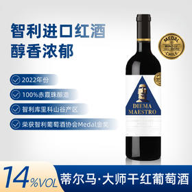 蒂尔马 大师干红葡萄酒 智利原瓶进口