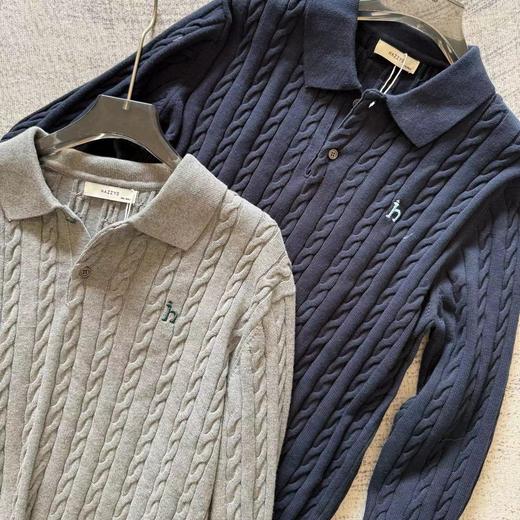 D122455秋冬新款男士纯色针织衫休闲上衣 商品图4