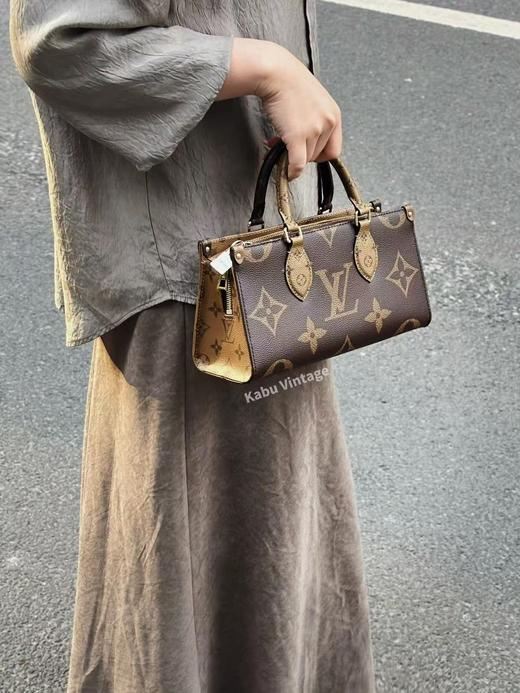 驴家 ONTHEGO East-West 经典老花满印丛林包 帆布 单肩手提包 女款 棕色（ZB*LZ） 商品图2