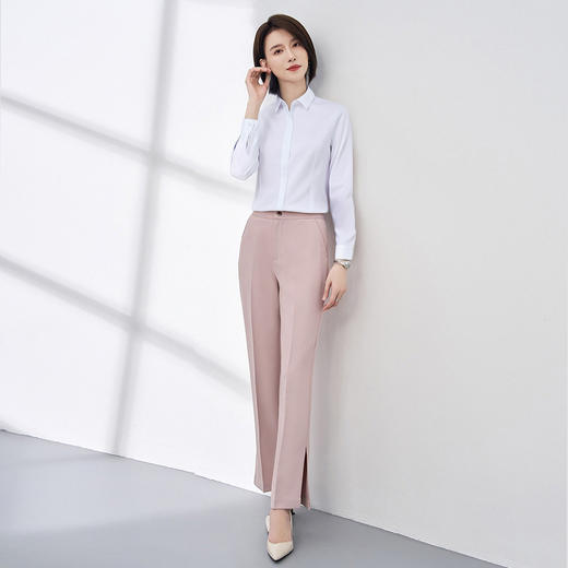【含桑蚕丝莫代尔】罗蒙女士长袖衬衫优雅干练日常通勤舒适长袖衬衣 商品图6