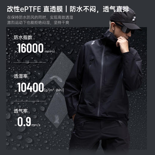 TAJEZZO/探迹者J13模块化冲锋衣户外通勤全场景应对可拆卸下摆一衣多穿 商品图2