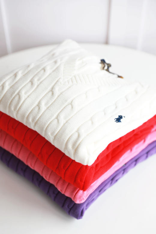 V领才是绝绝子，绞花复古毛衣。胸口小标长袖全棉长袖外套C122388 商品图4