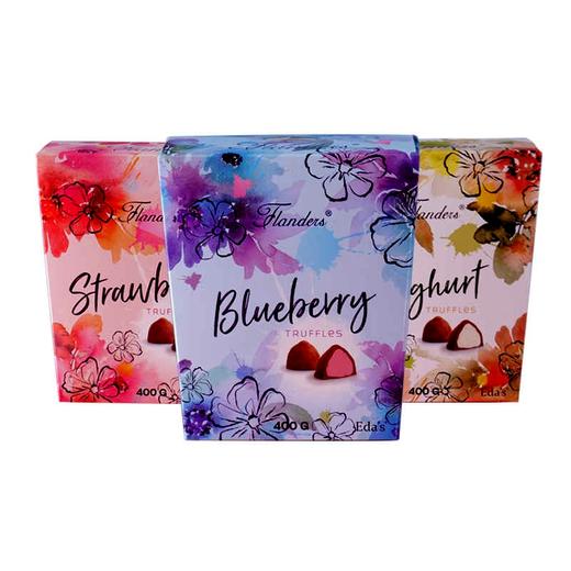 【新品上架】佛兰德斯松露形软心巧克力制品100g（蓝莓味/酸奶味/草莓味）044821/044822/044823 比利时进口 全新口味 商品图3