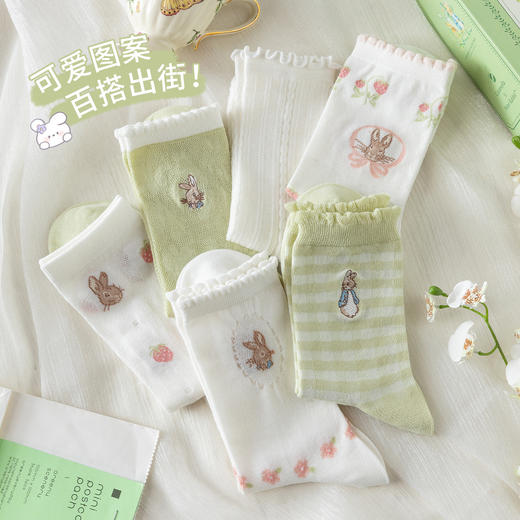 ⁴【成人中筒袜子】涂鸦中筒袜&考试袜任选 适34码-44码 YC04--CR-BDT 商品图10