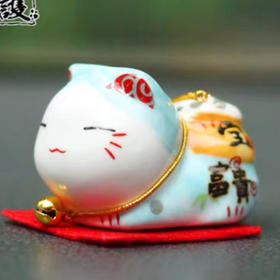 乐喵*RM-03小号五福猫 蓝趴