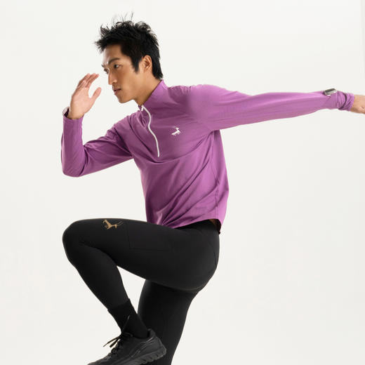 优极UG 半开襟立领长袖T恤 商品图4