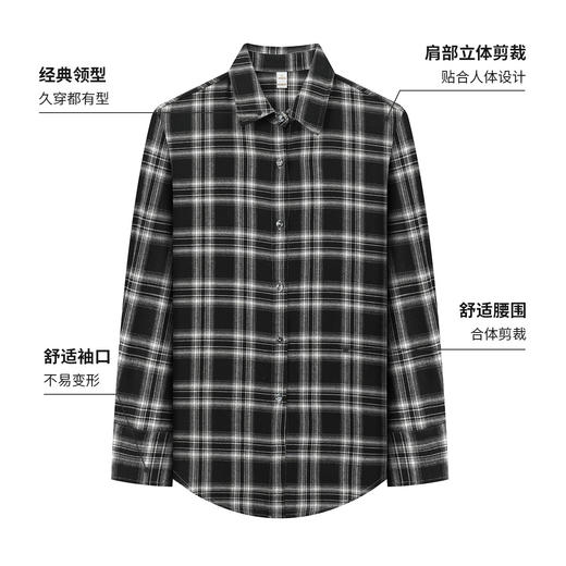 罗蒙女士长袖衬衫时尚百搭休闲日常柔软易打理舒适长袖衬衣 商品图4