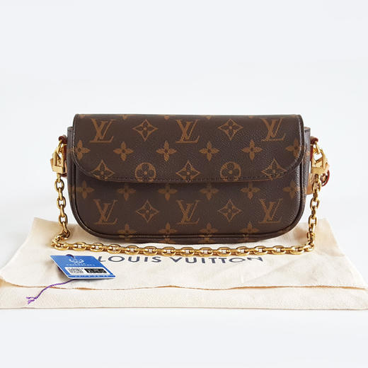 【95新】LV路易威登M81911 棕色老花Ivy腋下包链条包单肩包女士 191225NJS07 商品图1