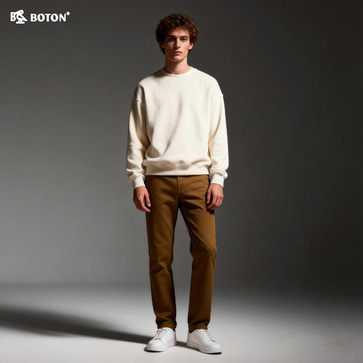 【第2件半价！尾货清仓不退换】波顿男士弯袋斜纹休闲长裤ME130515 商品图2