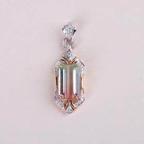 【春华】西瓜碧玺坠(-CB12102027