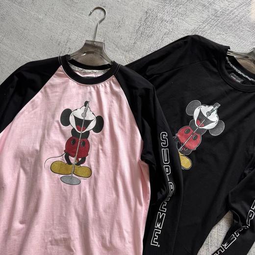 D122456米奇印花图案圆领长袖T恤男女同款 商品图2