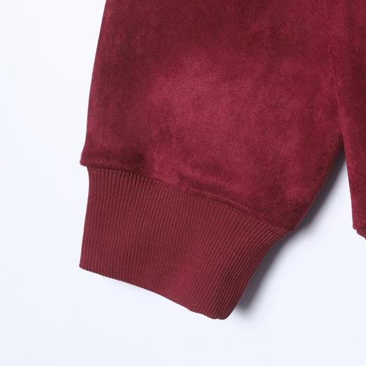 WY1533SDSA秋冬新款痞帅男装潮牌植绒撞色拼接刺绣字母倒三角立领卫衣 商品图4