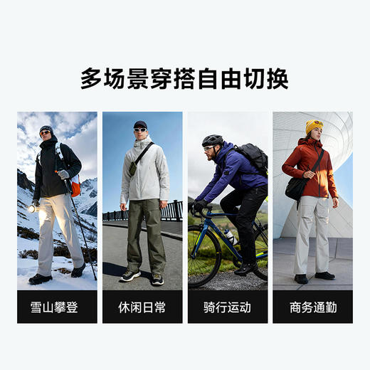 26年新款 新增新年红色 气凝绒保暖【蓬松易回弹 久穿无压感 耐机洗】素湃气凝绒男女款魔壳抗寒外套 SS5530  挺括有型 耐磨抗造 商品图5