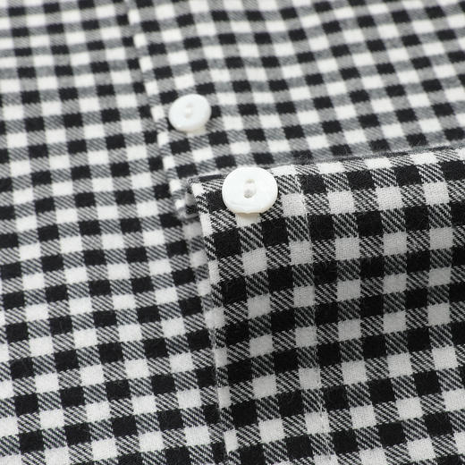 【100棉】罗蒙女士格子衬衫休闲时尚百搭简约大方长袖衬衣 商品图8