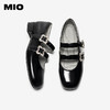 MIO米奥2026春季新款圆头粗跟甜美风多字式扣带花朵饰扣玛丽珍鞋M261413671 商品缩略图3