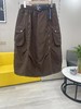 D122412秋冬防泼水明线夹棉长裙保暖厚款宽松半身裙 商品缩略图6