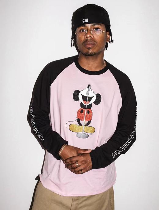 D122456米奇印花图案圆领长袖T恤男女同款 商品图7