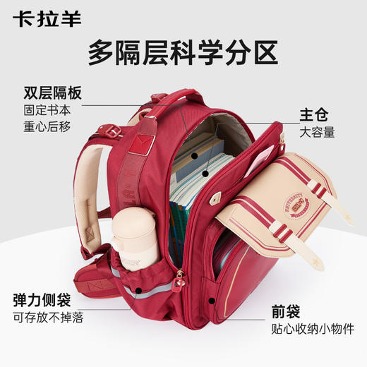 【云朵书包ProMax】卡拉羊19.2/22.3L小学生1-6年级ProMax8维减负云朵书包 CX2288+CX2574 商品图8
