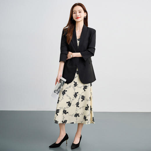 罗蒙女士西装外套时尚通勤休闲百搭气质干练职业气质有型西服外套 商品图5