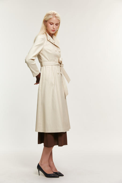 SAFICOO 优雅老钱 经典束腰式风衣 商品图1