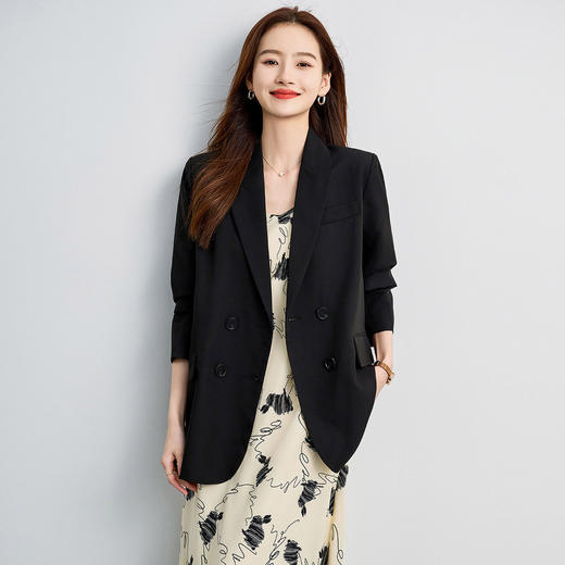 罗蒙女士西装外套时尚通勤休闲百搭气质干练职业气质有型西服外套 商品图3