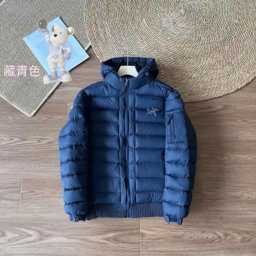 D122408一件过冬。简约设计下摆收口防风保暖抽绳羽绒棉服 商品图3