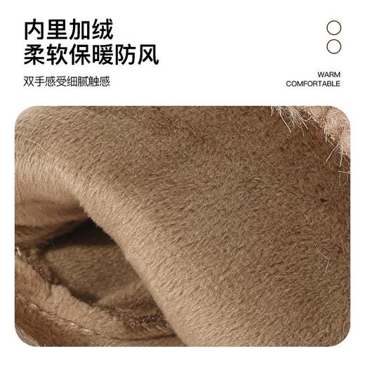 冬季手套女加绒加厚鹿皮绒保暖手套男触屏手套户外防风骑行手套女 商品图3