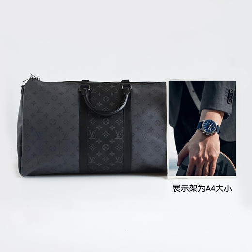 【98新闲置】LV路易威登KEEPALL BANDOULIERE 50旅行袋M45392黑武士限量色黑老花旅行袋keepall50单肩手提包男士 191225AK01 商品图9
