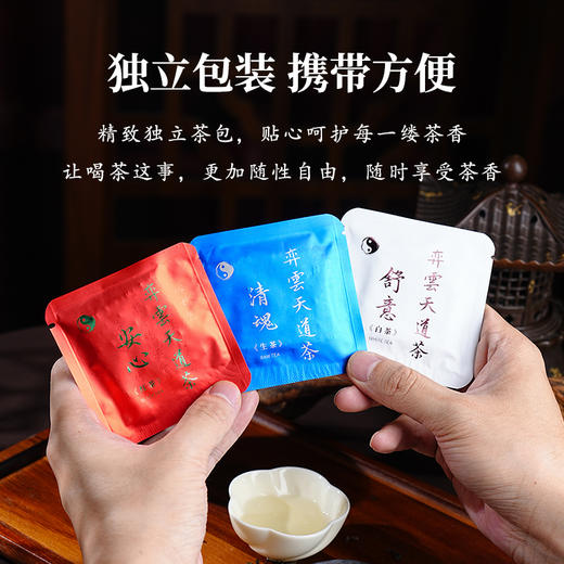 云南大叶种红茶 普洱孰茶生茶 白茶 试喝装独立包装 商品图2