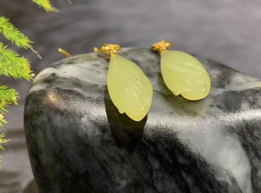 【御珠宫坊】金镶黄玉耳坠 商品图6