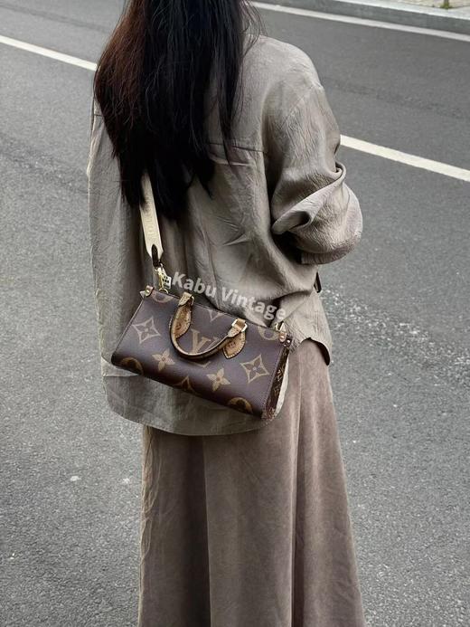 驴家 ONTHEGO East-West 经典老花满印丛林包 帆布 单肩手提包 女款 棕色（ZB*LZ） 商品图1