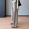 【超厚慕冬绒】松紧高腰软糯加绒加厚休闲简约直筒弯刀裤25冬款！ 商品缩略图0