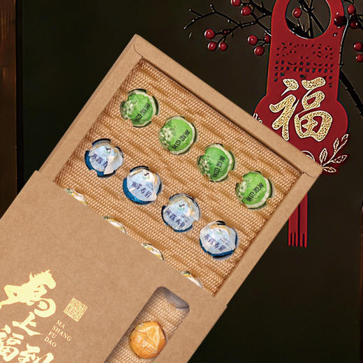 喜气五大茗补五宝礼盒+马上福到五大龙珠白茶 春节新年送礼佳品滋补养生礼盒 商品图5