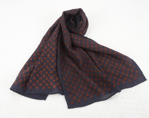 手工卷边羊绒羊毛围巾 商品图6