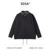 9183SDSA秋冬新款痞帅男装时尚撞色按扣拼接翻领假两件卫衣百搭宽松 商品缩略图1