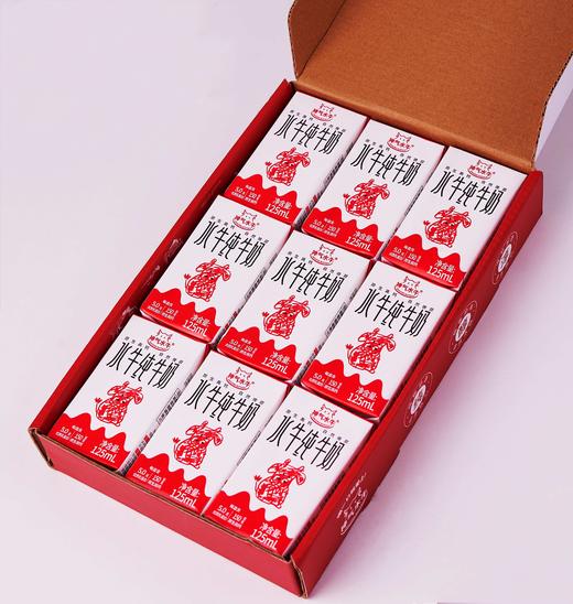 神气水牛升级版 广西水牛纯牛奶125ml*9盒*3箱 商品图2
