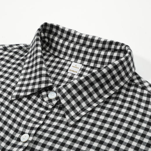 【100棉】罗蒙女士格子衬衫休闲时尚百搭简约大方长袖衬衣 商品图6